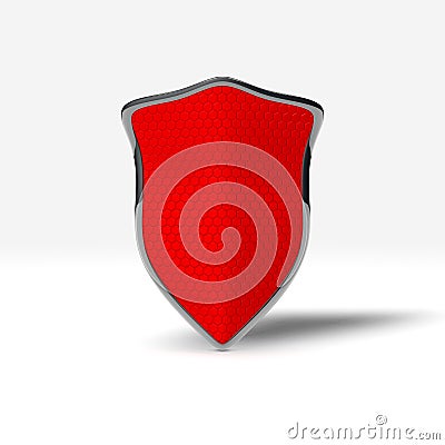 Red shield Stock Photo