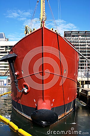 Red ship Stock Photo
