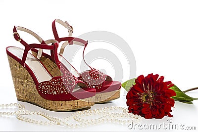 Red shoes Stock Photo