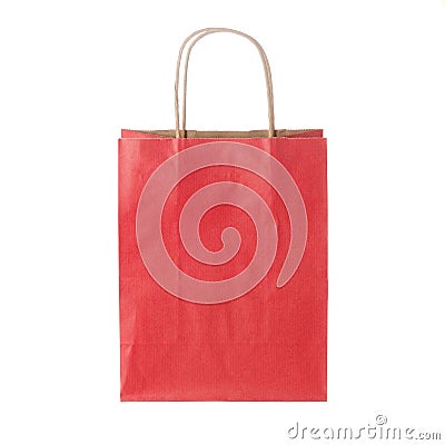 Red shopping bag Stock Photo