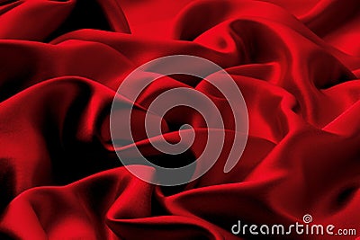 Red silk Stock Photo