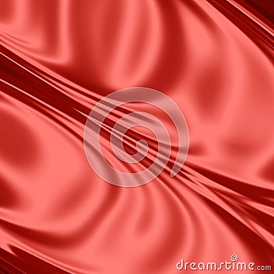 Red silk fabric Stock Photo