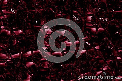 Red silk fabric. Texture, background, pattern. It has a fine luster with small color variations to give the appearance of slabs i Stock Photo