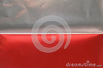 Red silver metallic paper texture background Stock Photo