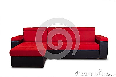 Red sofa Stock Photo