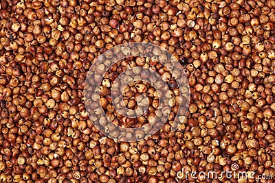 Red sorghum seeds suitable Stock Photo