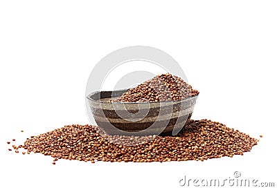 Red sorghum seeds suitable Stock Photo