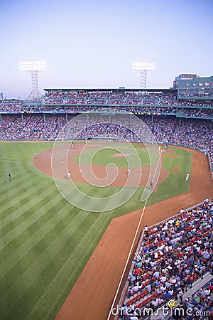 Red Sox game at Fenway Park Editorial Stock Photo