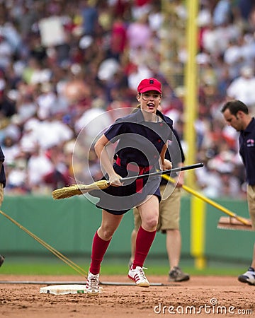 Red Sox Grounds crew. Editorial Stock Photo