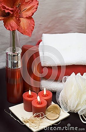 Red spa Stock Photo