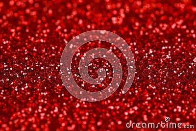 Red Sparkle Glitter background. Holiday, Christmas, Valentines, Beauty and Nails abstract texture Stock Photo