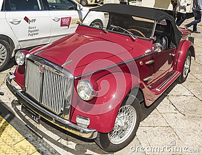 Red spider fiat siata classic Editorial Stock Photo