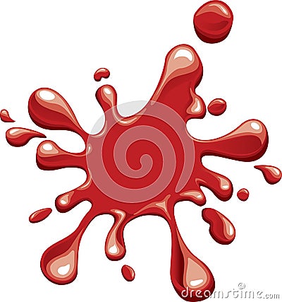 Red splodge Vector Illustration