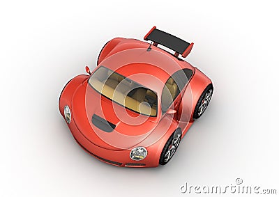 Red sport car Stock Photo