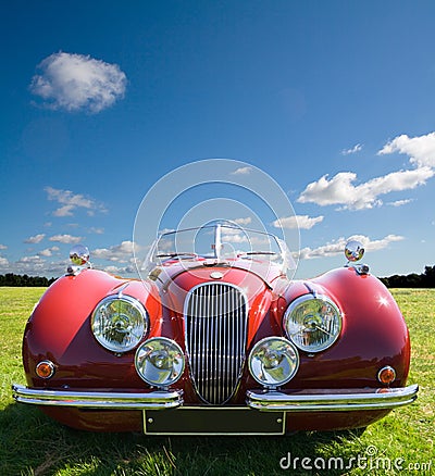 Red Sports Car Stock Photo