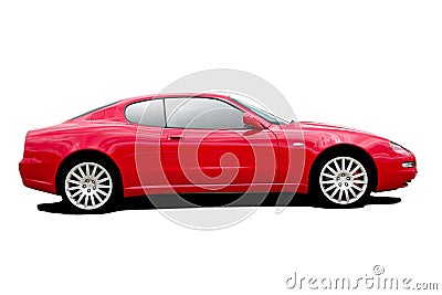 Red sports car Stock Photo