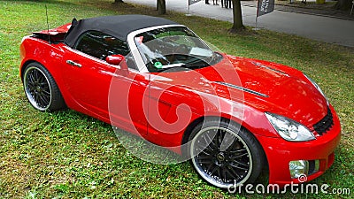 Red Sports Car Editorial Stock Photo