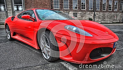 Red Sports Car Editorial Stock Photo