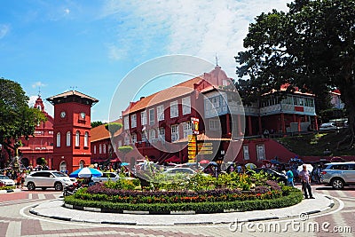 Red Square in Meleka, Malaysia Editorial Stock Photo