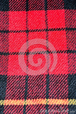 red square pattern tartan wool texture background Stock Photo