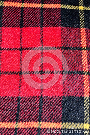 red square pattern tartan wool texture background Stock Photo