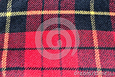 red square pattern tartan wool texture background Stock Photo