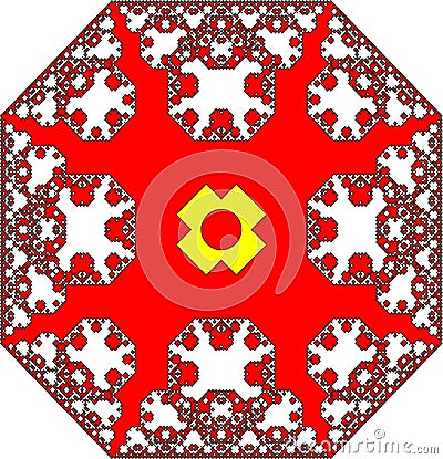 Red star texture Stock Photo