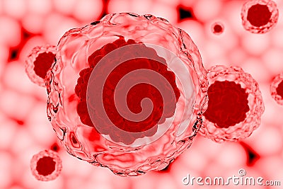 Red Stem Cells Stock Photo