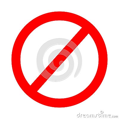 Red stop sign vector icon illustaration Vector Illustration