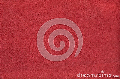 Red suede leather texture background Stock Photo