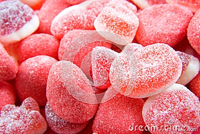 Red sugar candy sweets Stock Photo