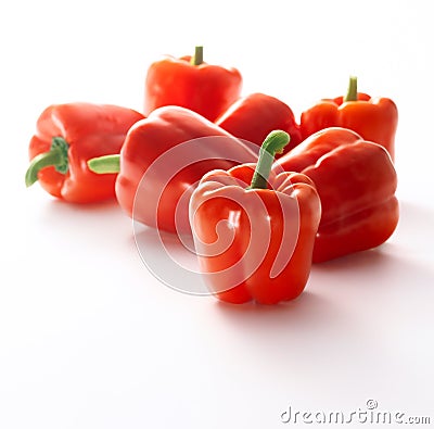 Red sweet pepper Stock Photo