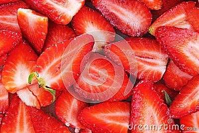 Red sweet strawberry texture as background. Strawberries pattern red whole big strawberries. Stock Photo