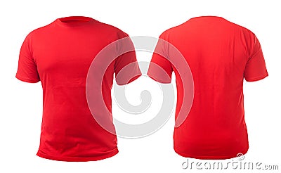 Red Shirt Design Template Stock Photo