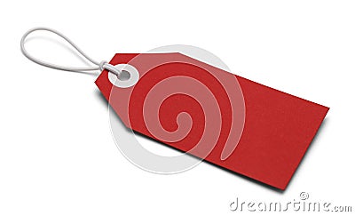 Red Tag Stock Photo