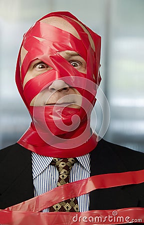 Red Tape Stock Photo