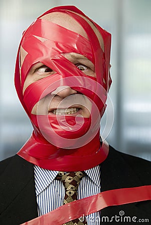 Red Tape Stock Photo