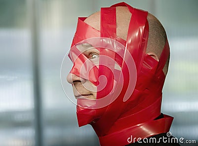 Red Tape Stock Photo