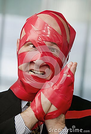 Red Tape Stock Photo