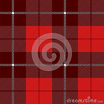 Red Tartan Check Plaid seamless patterns Stock Photo