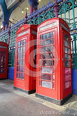 Red telephone, London Stock Photo