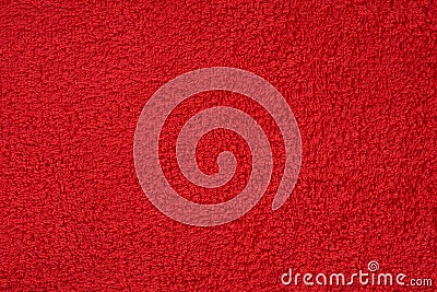 Red terry towel Stock Photo