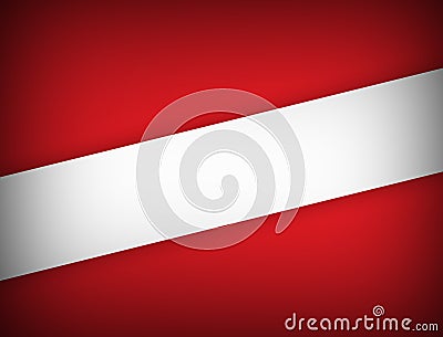 Red and white color geometric abstract background modern design with copy space Vector illustration. Stock Photo