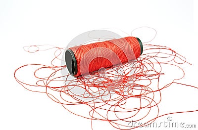 Red Thread Stock Photo