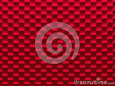 Red tiles. Glamour abstract pattern Cartoon Illustration