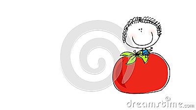 Tomato Funny Character Dances and Smiles. Loop Animation. Alpha Channel  Stock Video - Video of smile, organic: 123116813