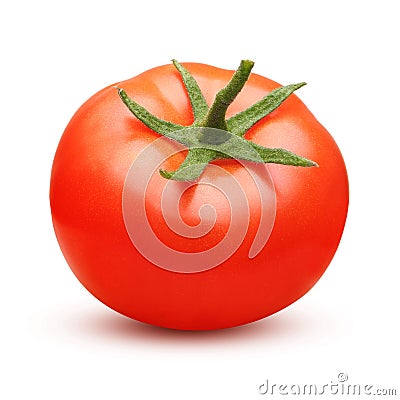 Red tomato isolated Stock Photo