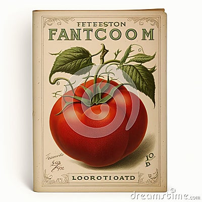 Vintage Tomato Seed Packet Stock Photo