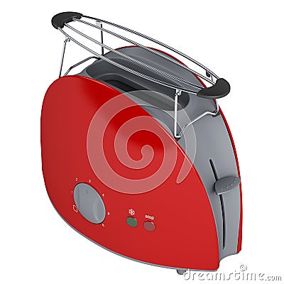 Red toster Stock Photo