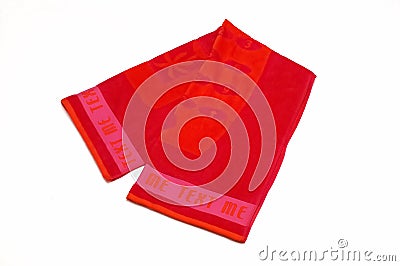 Red towel Stock Photo